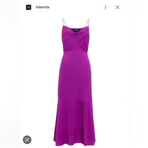 Intermix - Purple Paris Silk Slip Dress - size 6